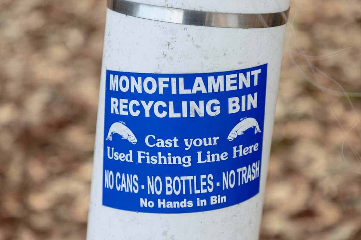 Monofilament Recycling Bin